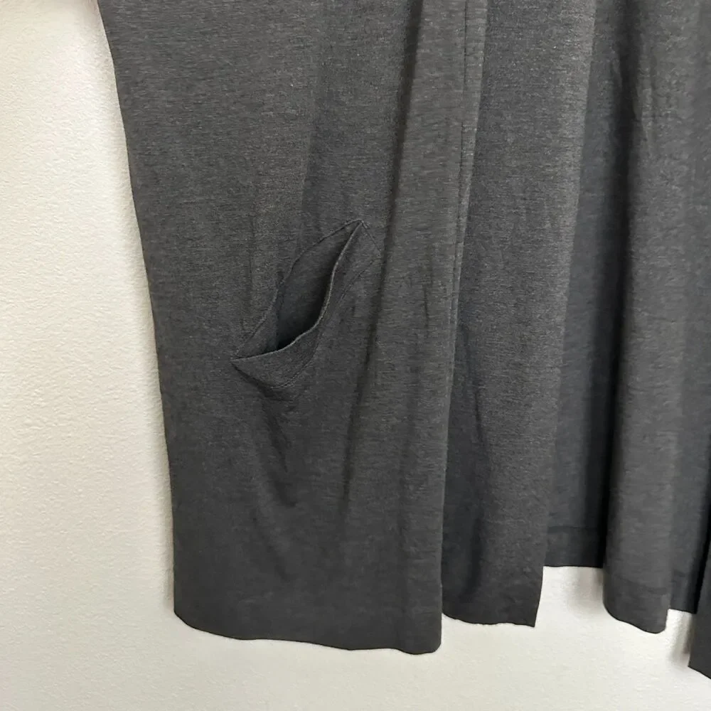 NWT Torrid Super Soft Open Front Duster Cardigan Gray Warterfall Long Women's 3X - Picture 5 of 9